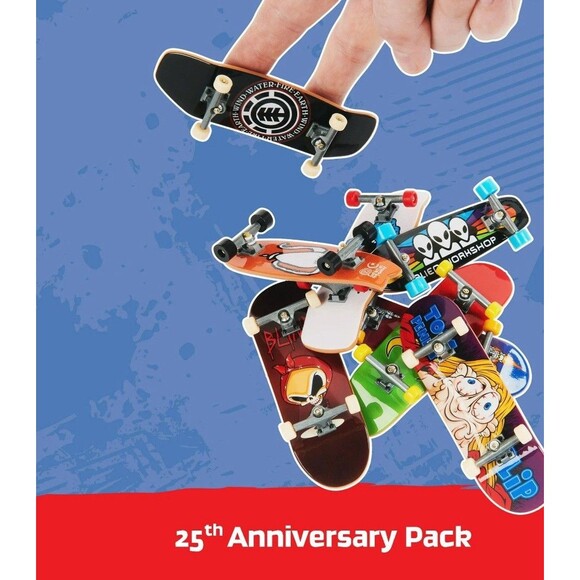 NIB Tech Deck 25th Anniversary 8 Pack Fingerboards with Exclusive Figure NIB - Picture 6 of 6